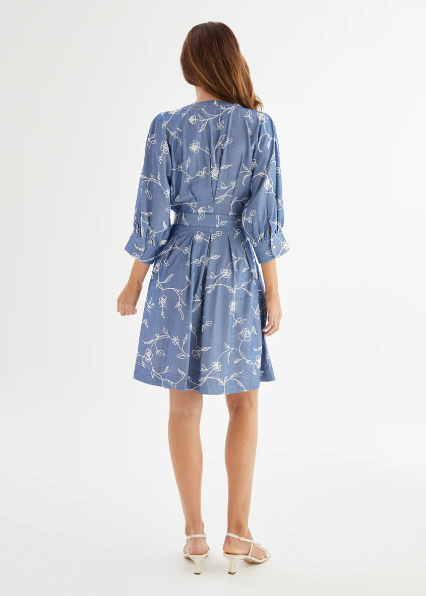 Wonderlust Dress - Indigo Chambray