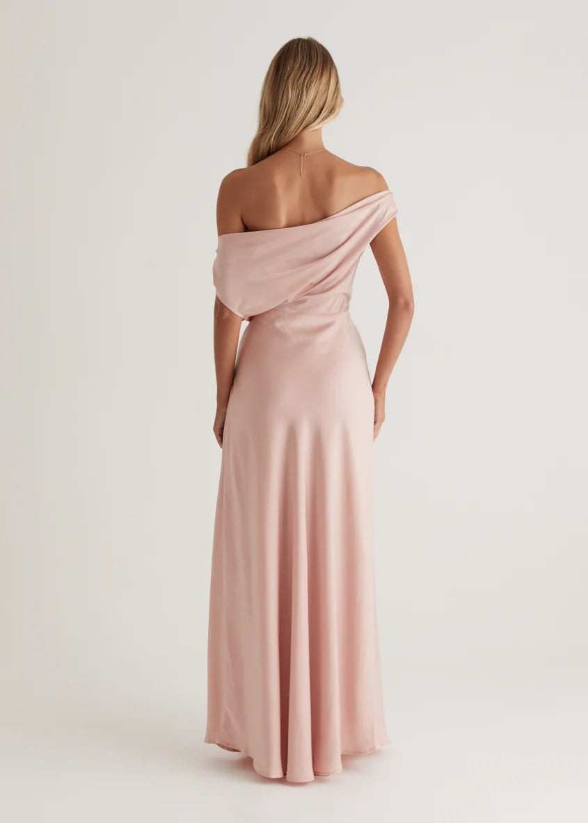 Rae Off Shoulder Maxi Dress - Blush