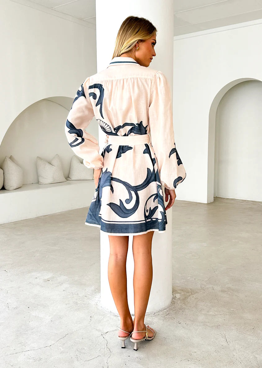 Nicoletta Dress - Cream Zayna