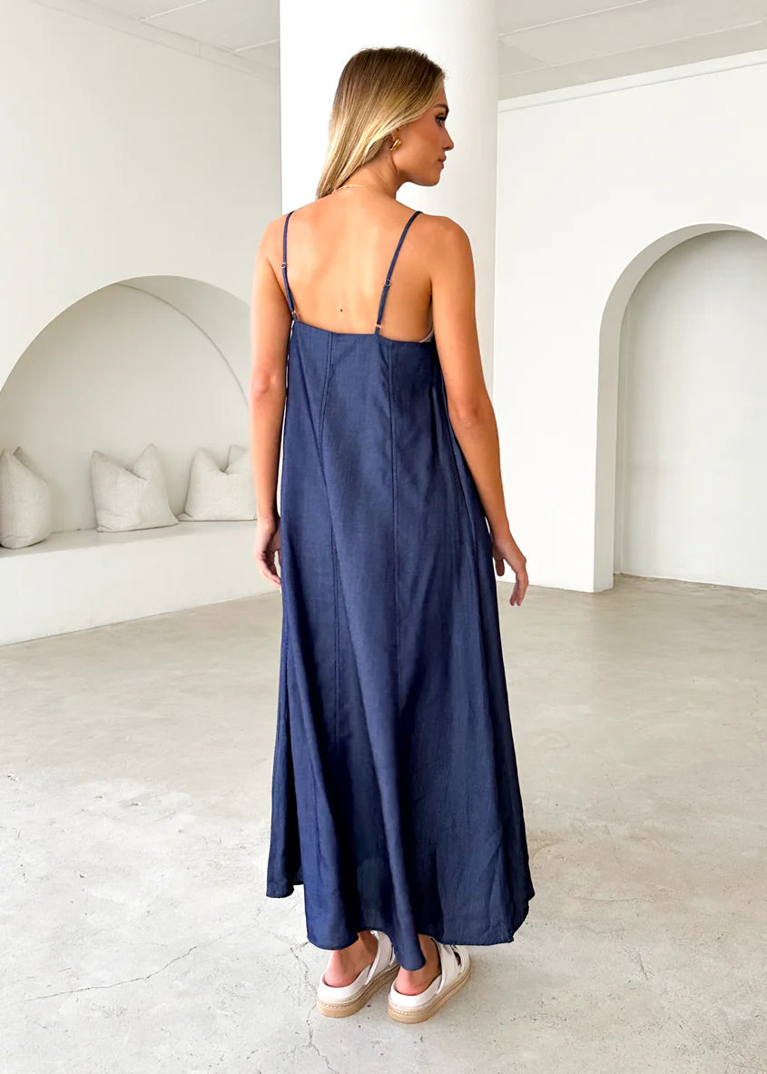 Sascha Maxi Dress - Indigo