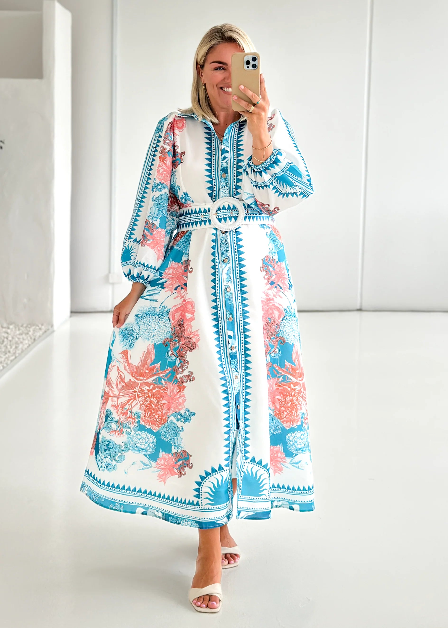 Marabelle Maxi Dress - Coral Sea