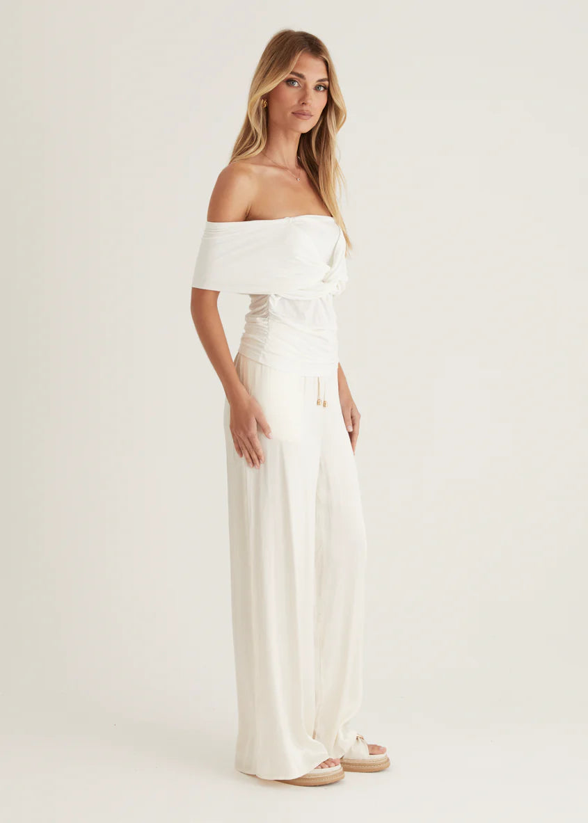 Kayla Twist Top - Off White