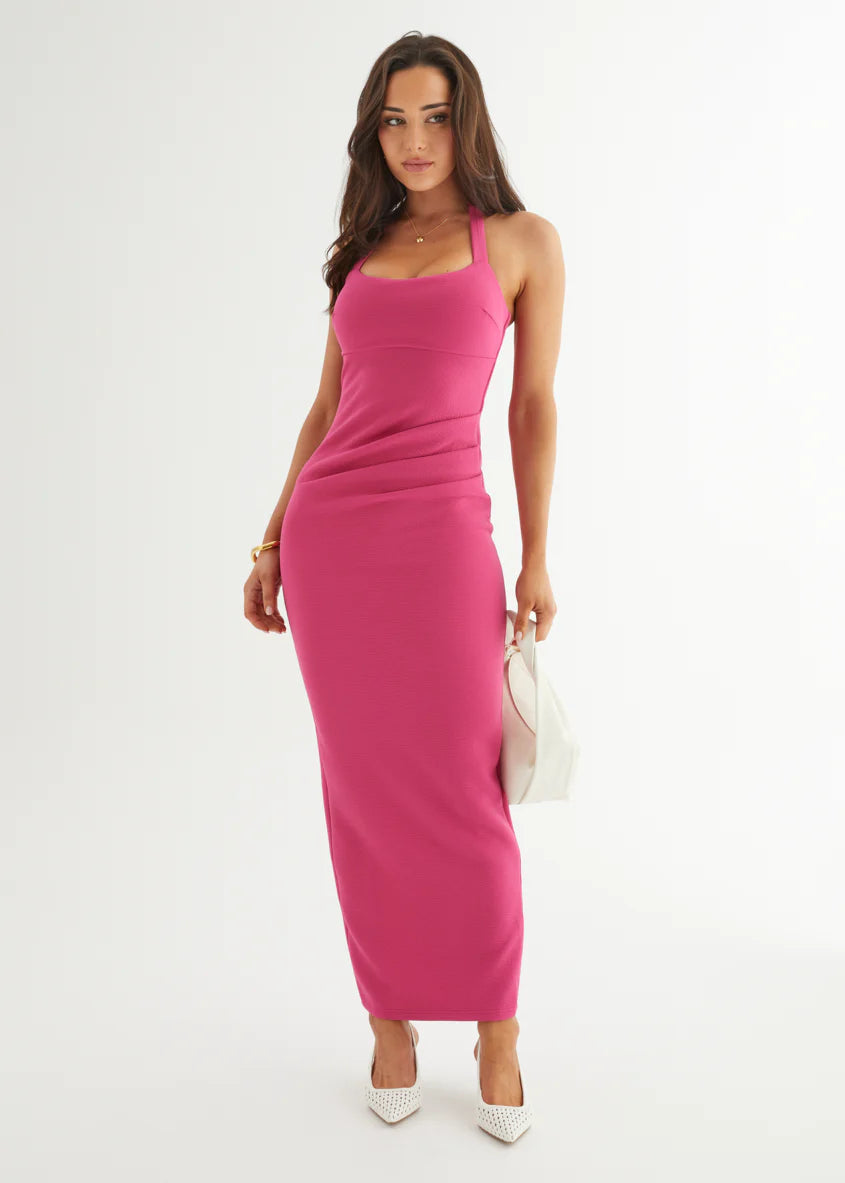 Vicki Maxi Dress - Hot Pink