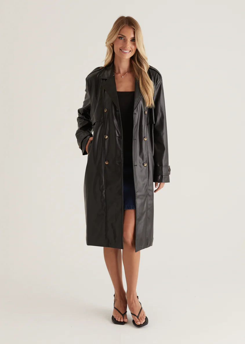 Ria Pu Trench - Black