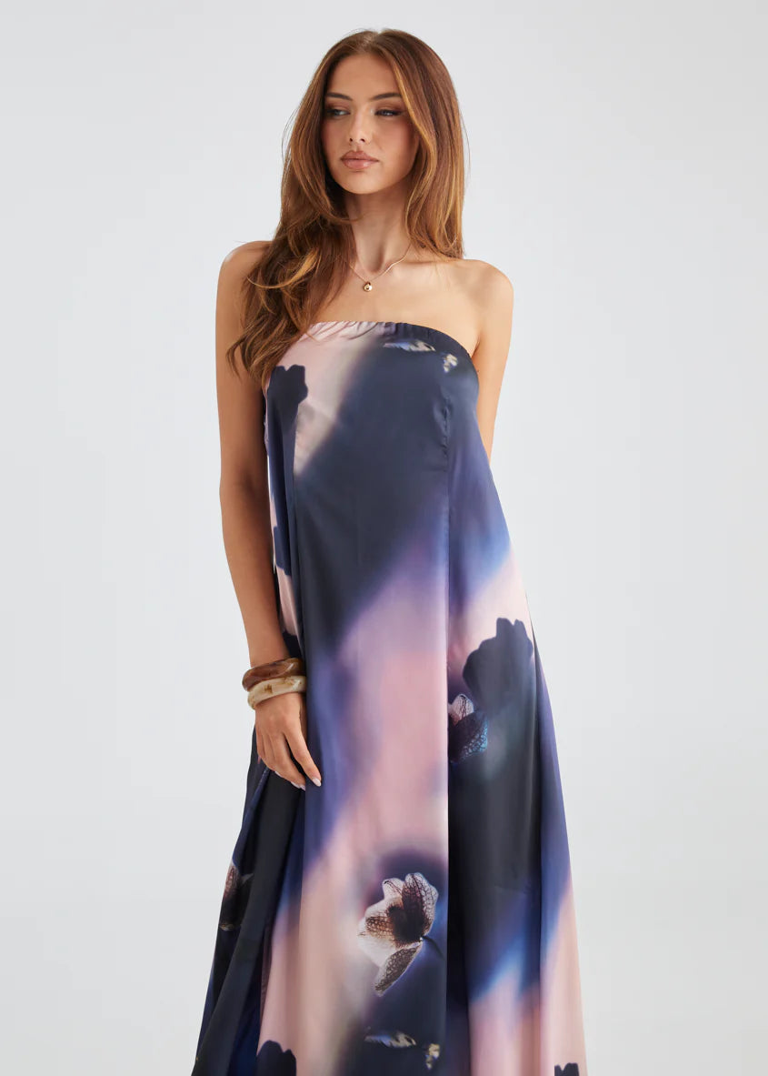 Claudia Strapless Maxi Dress - Orchid
