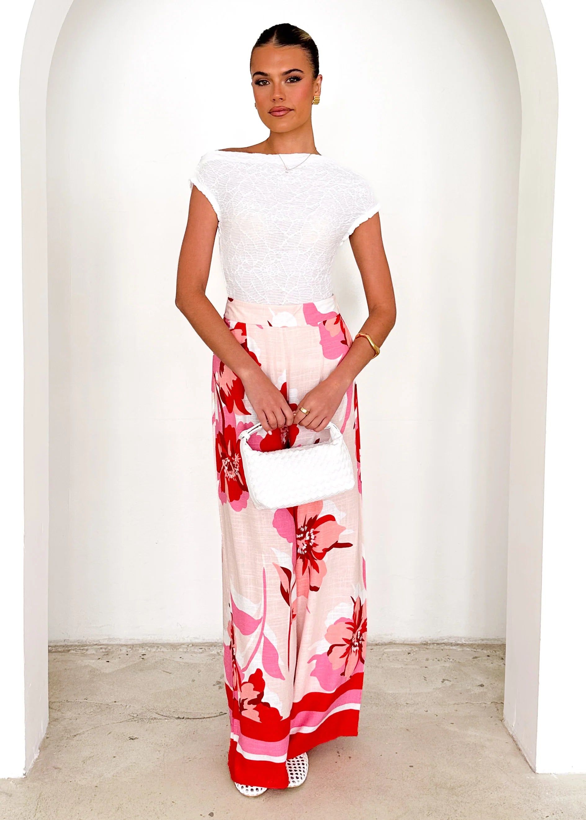 Kristen Pants - Red Rosabel