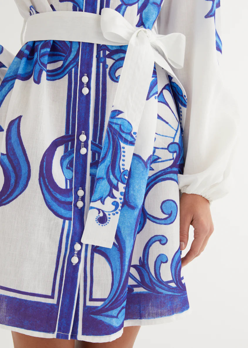 Nicoletta Dress - Blue Zayna