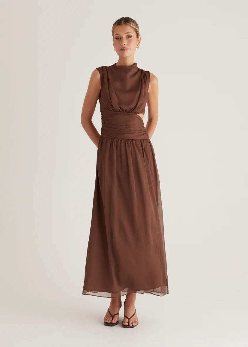 Everett Maxi Dress - Chocolate