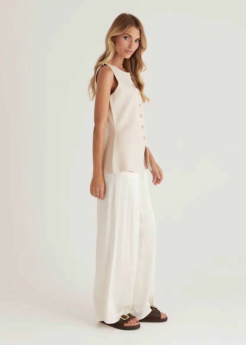 Tilly Knit Vest - Cream