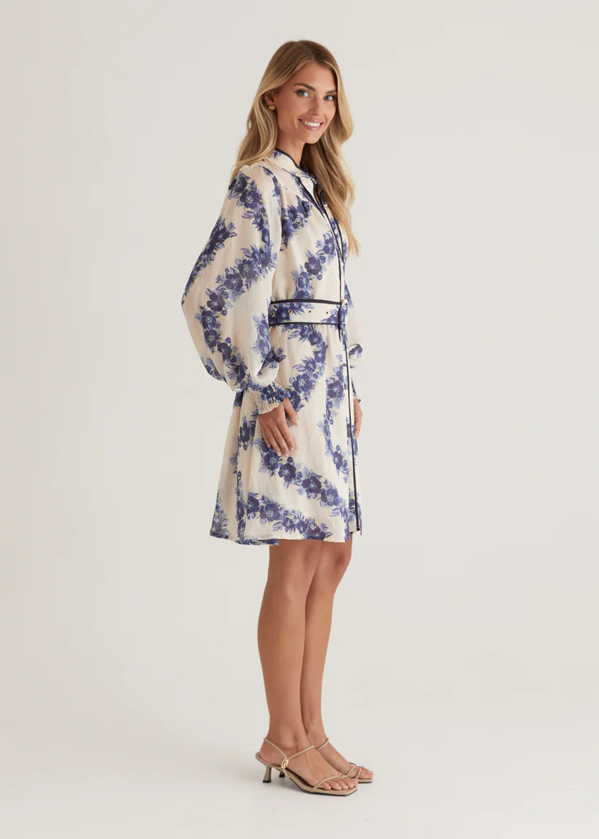 Silene Dress - Blue Floral