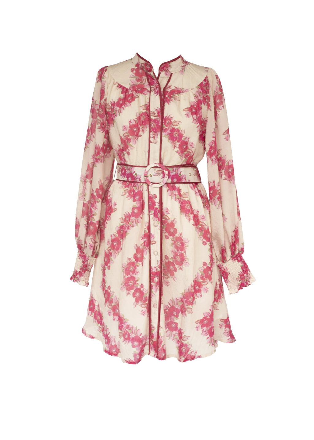 Silene Dress - Magenta Floral