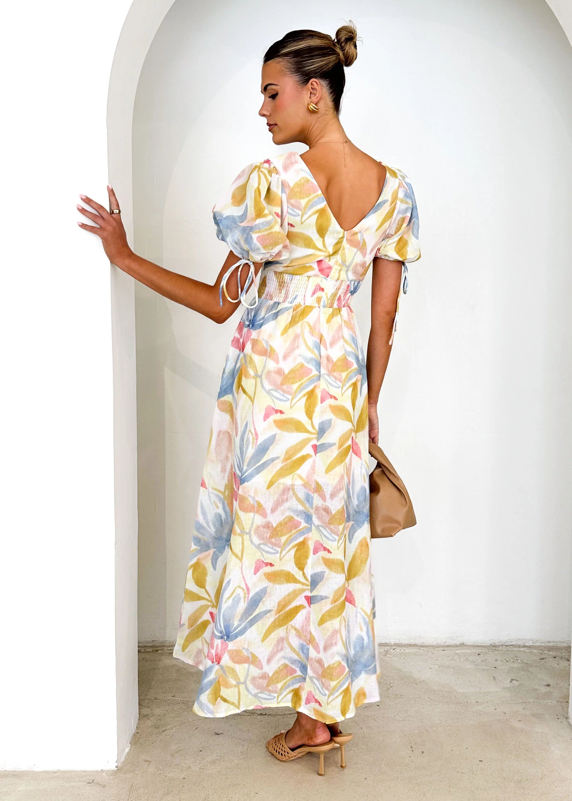 Malu Maxi Dress - Blue Palm