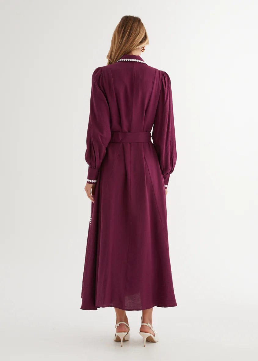 Nevaeh Maxi Dress - Plum