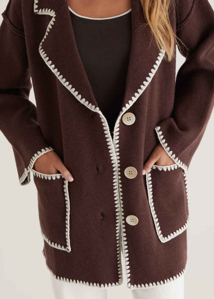 Harlo Cardigan - Espresso