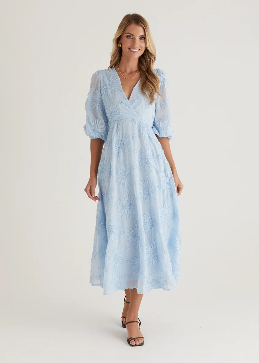 Bayside Midi Dress - Powder Blue