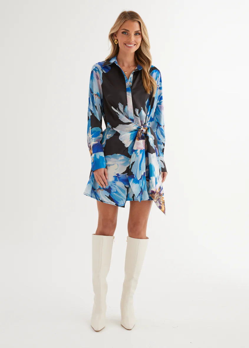 Mieko Dress - Midnight Bloom