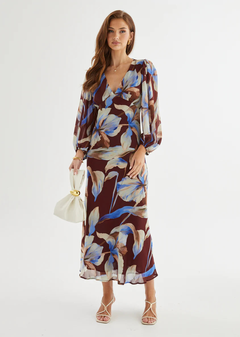 Mendez Maxi Dress - Burgundy Anya