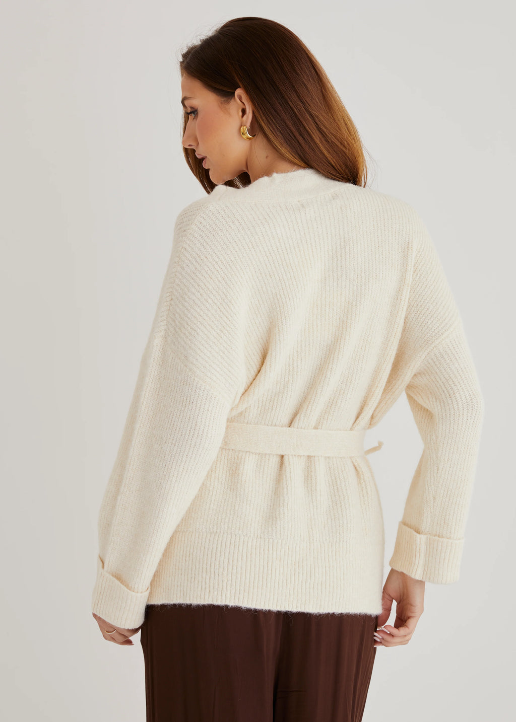 Coyote Wrap Sweater - Cream