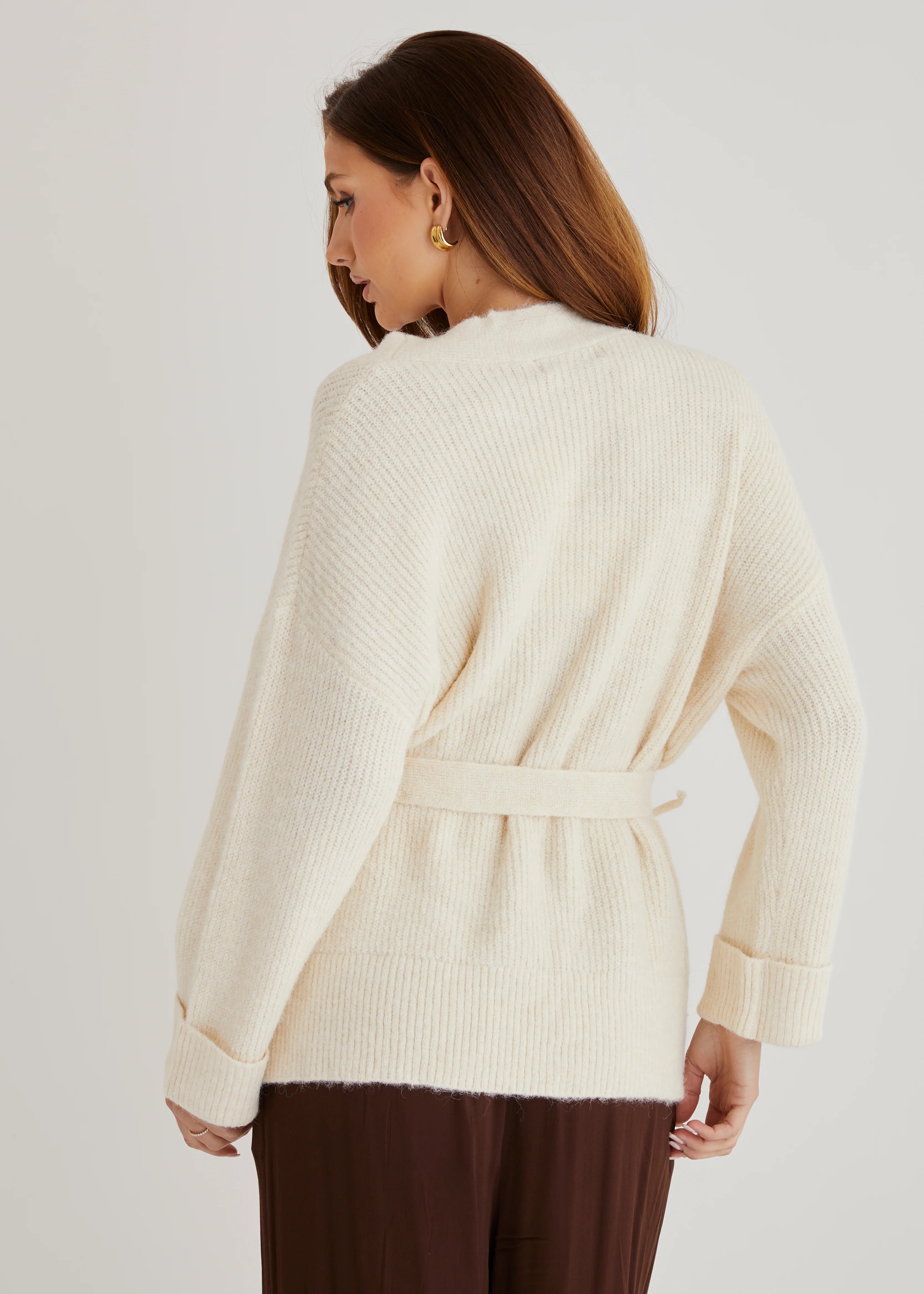 Coyote Wrap Sweater - Cream