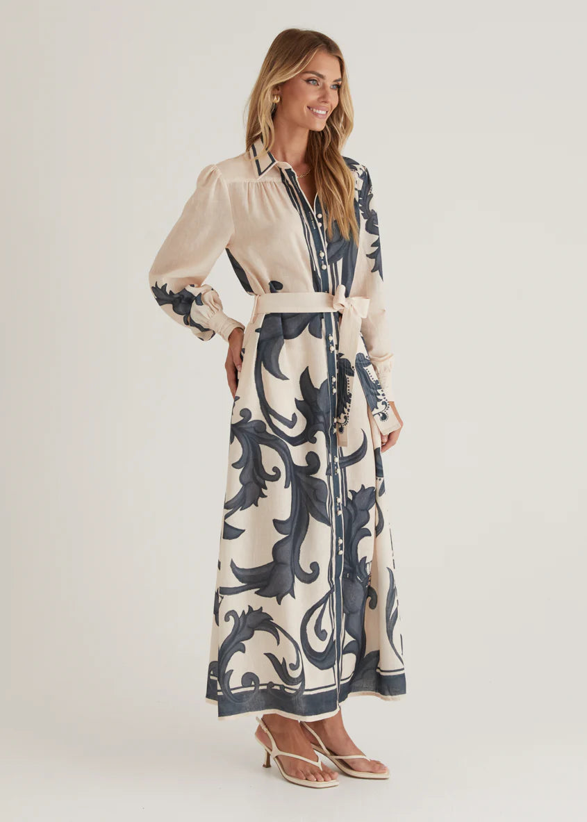 Sage Maxi Dress - Cream Zayna