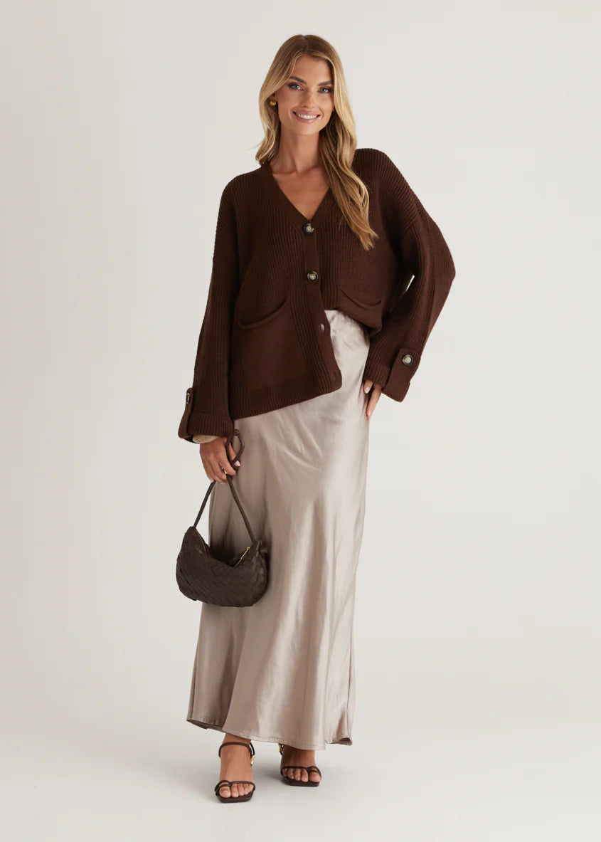 Shirley Cardigan - Chocolate