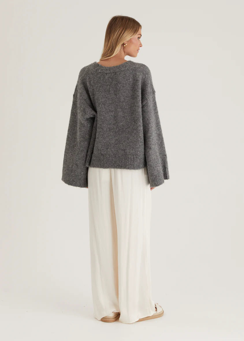 Reyna Sweater - Charcoal