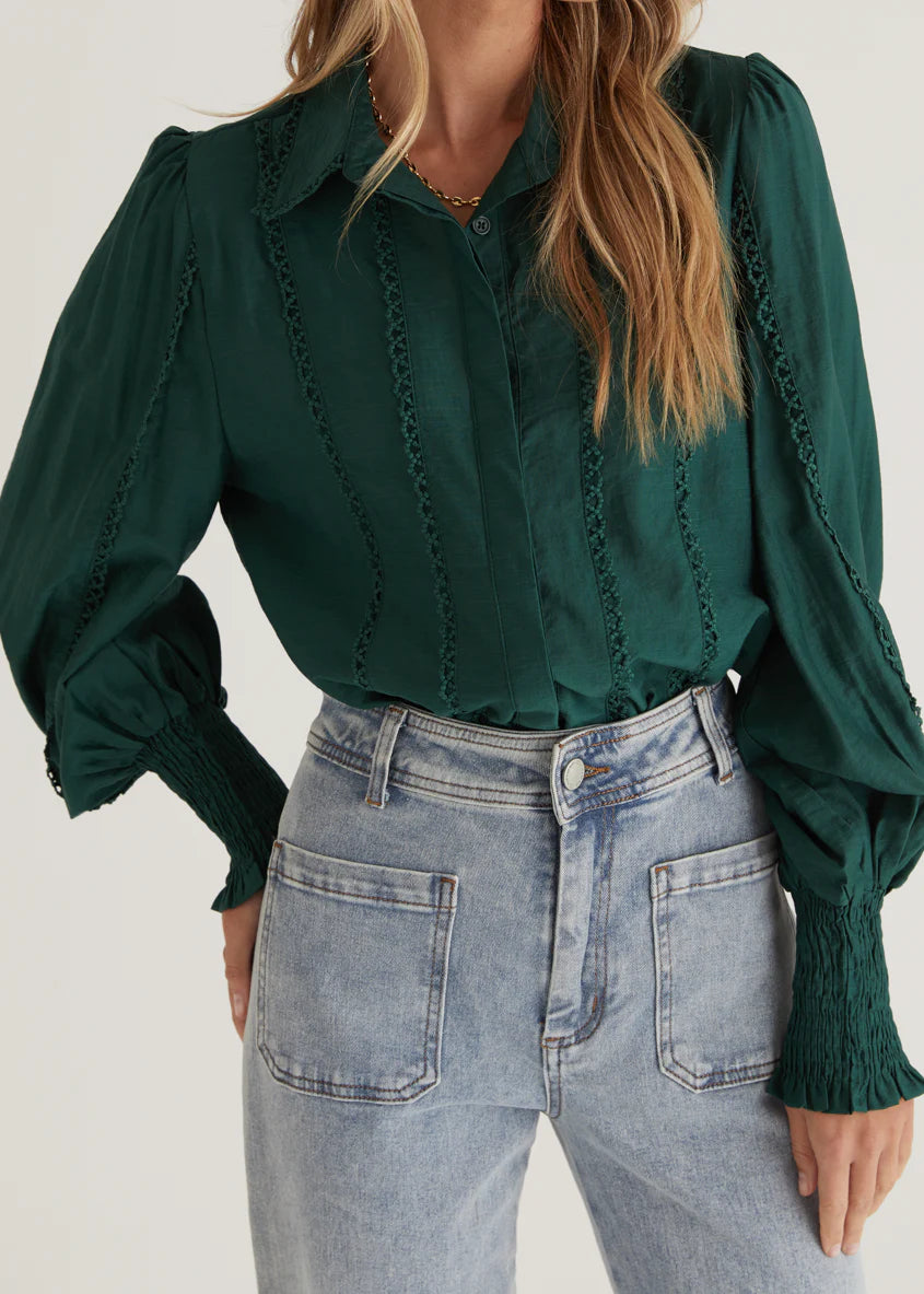 Roxanne Shirt - Emerald