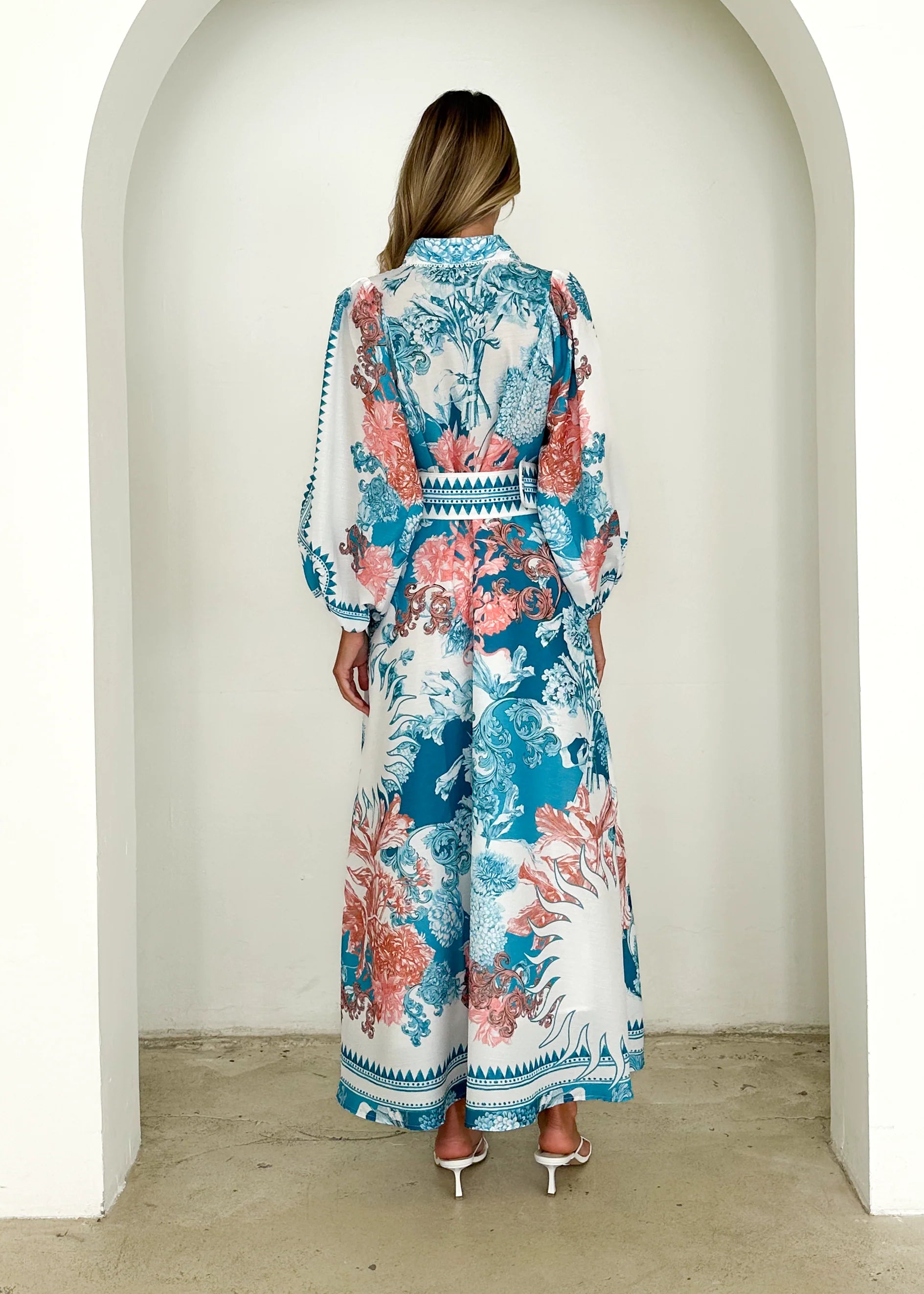 Marabelle Maxi Dress - Coral Sea