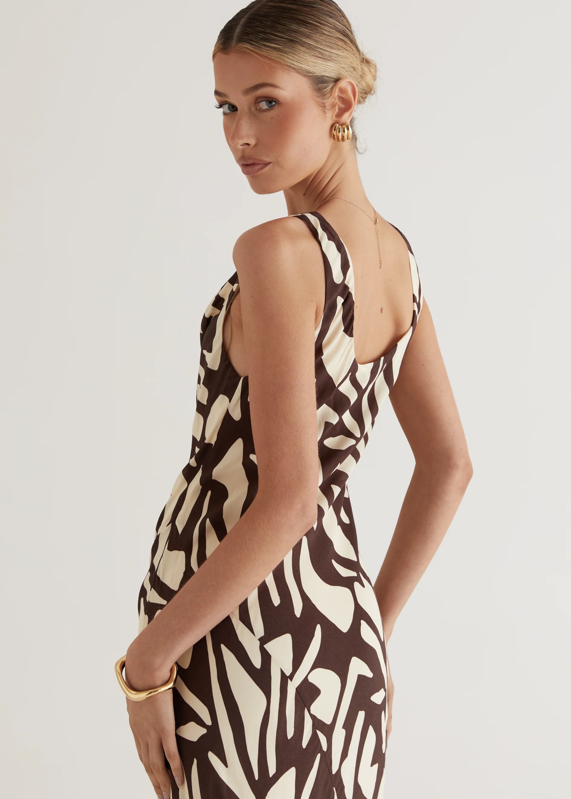 Sambar Maxi Dress - Choc Vanilla