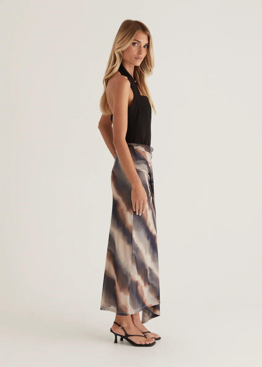 Eyso Mesh Skirt - Mocha Watercolour