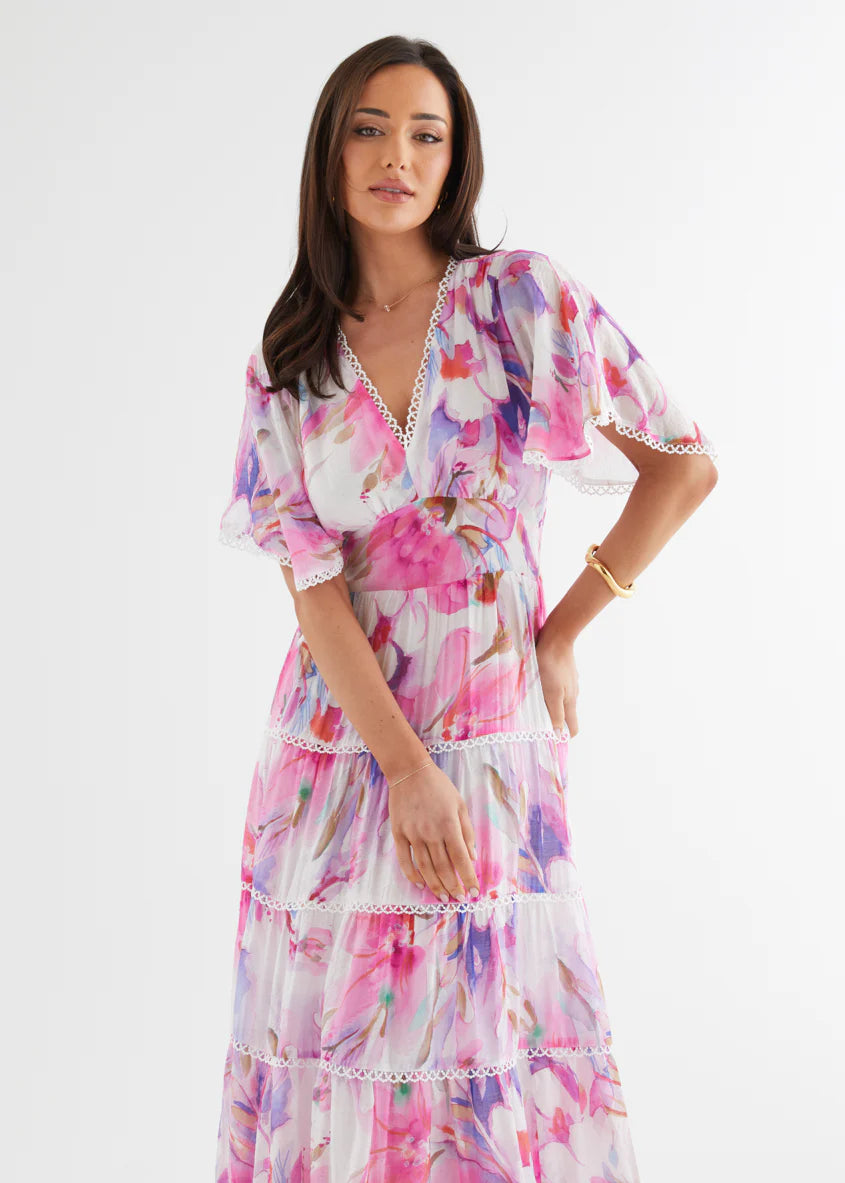 Tillie Maxi Dress - Pink Bouquet