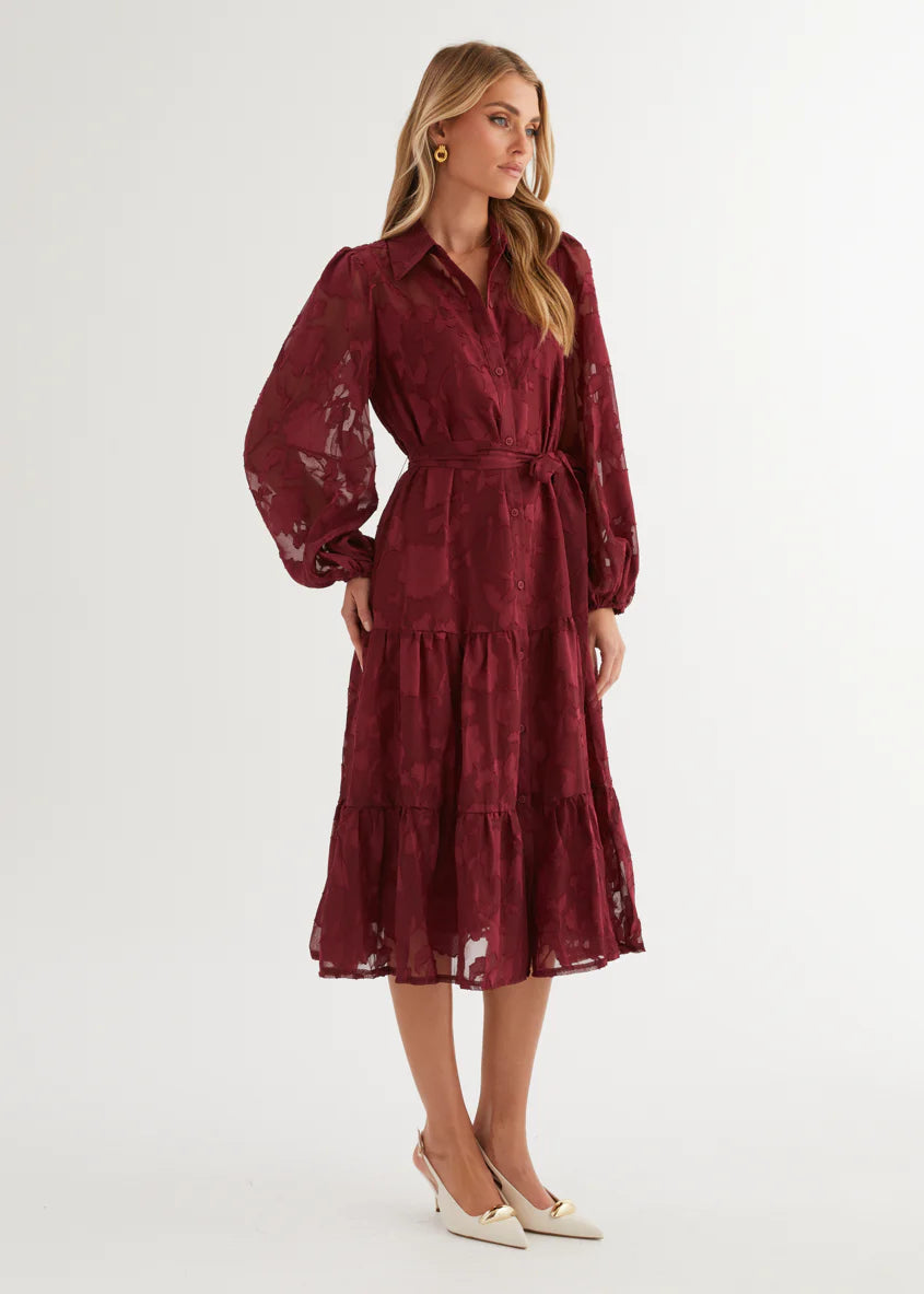 Lucinda Maxi Dress - Burgundy