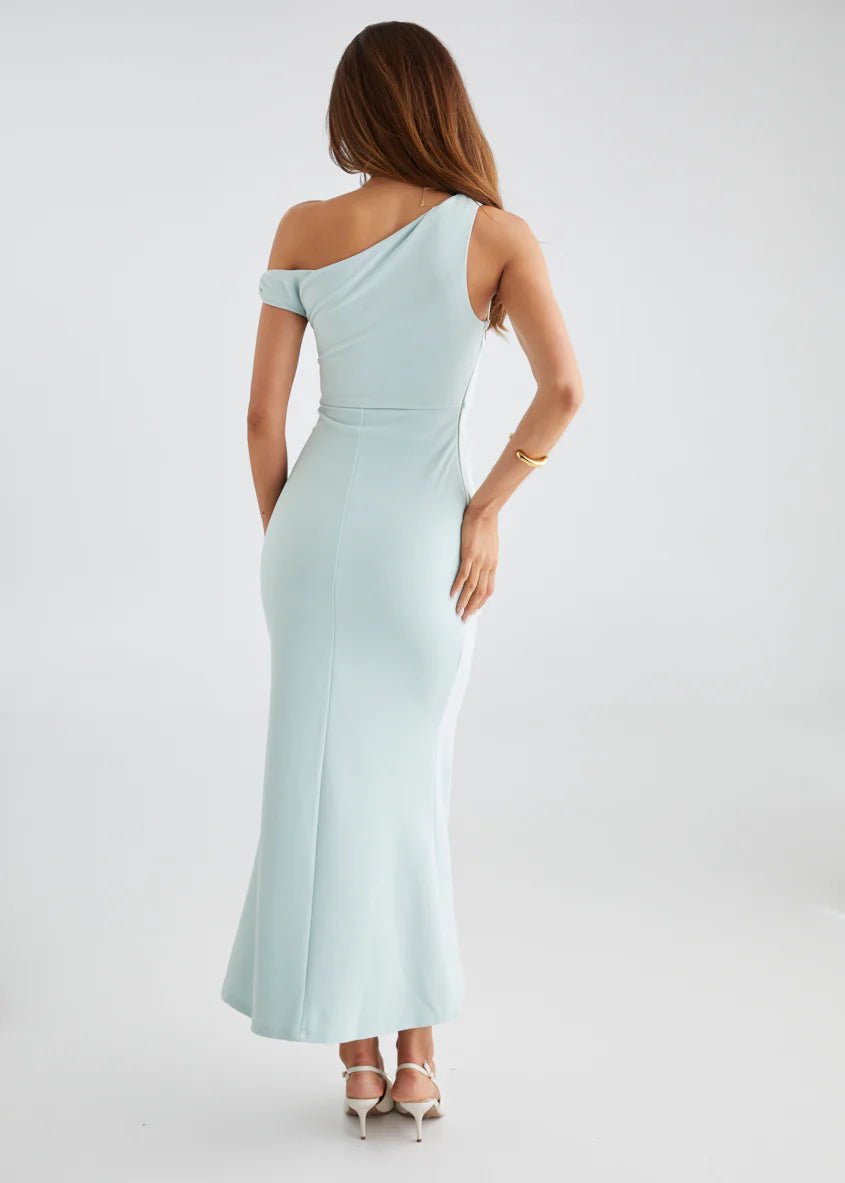 Moana Midi Dress - Mint Blue