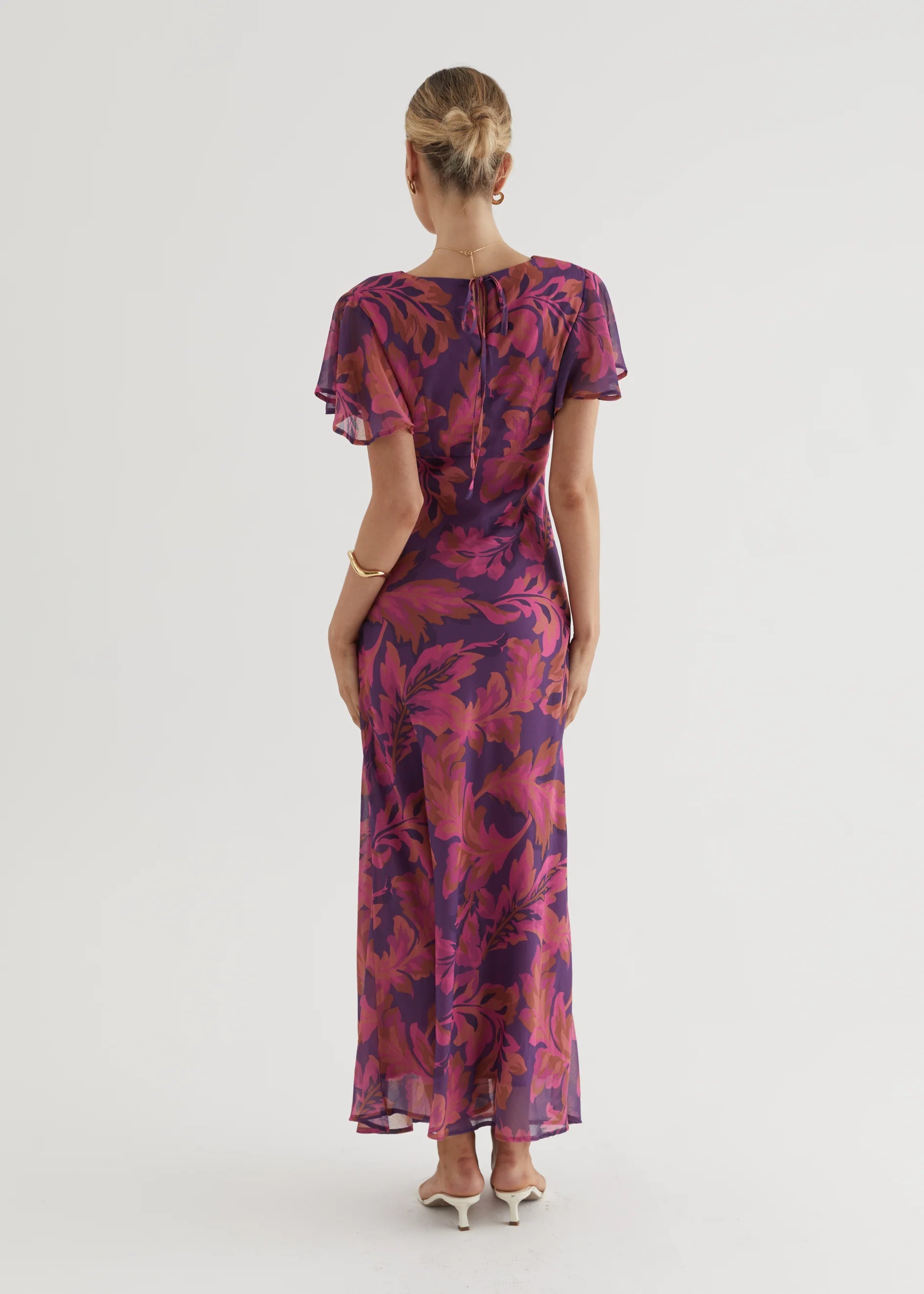 Cabana Maxi Dress - Magenta Floral