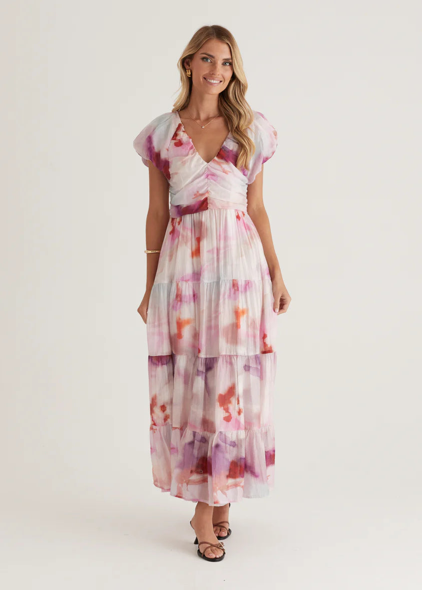 Sahnee Maxi Dress - Pink Haze