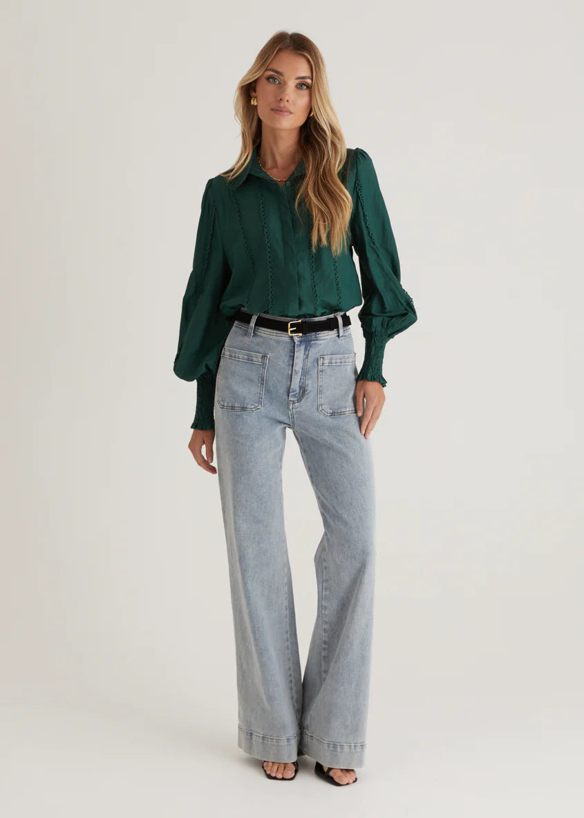 Roxanne Shirt - Emerald