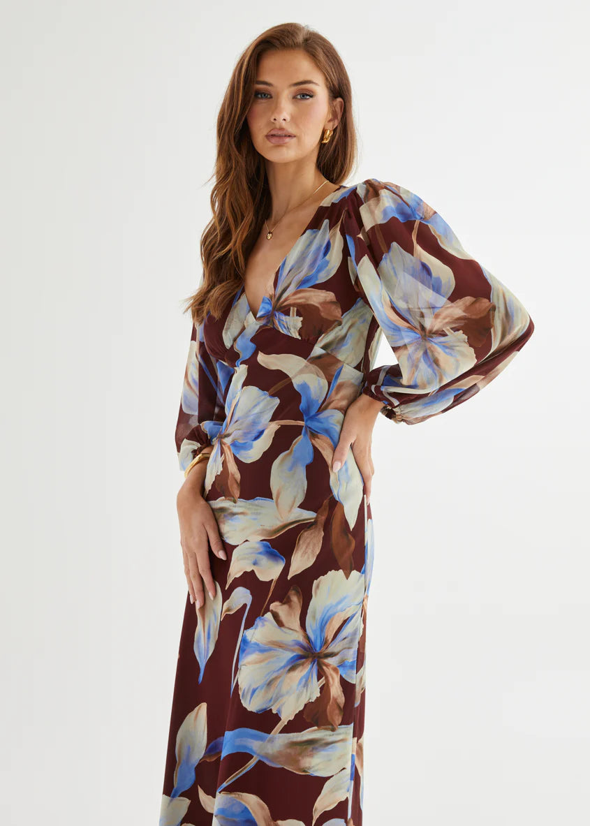 Mendez Maxi Dress - Burgundy Anya