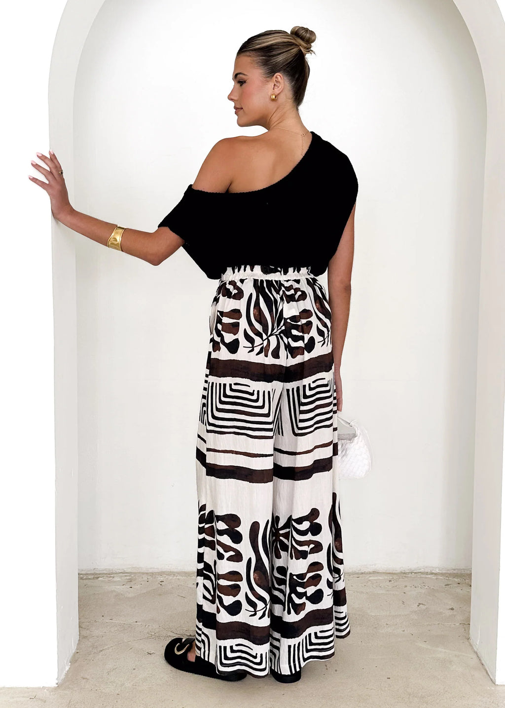 Verona Pants - Black Abstract