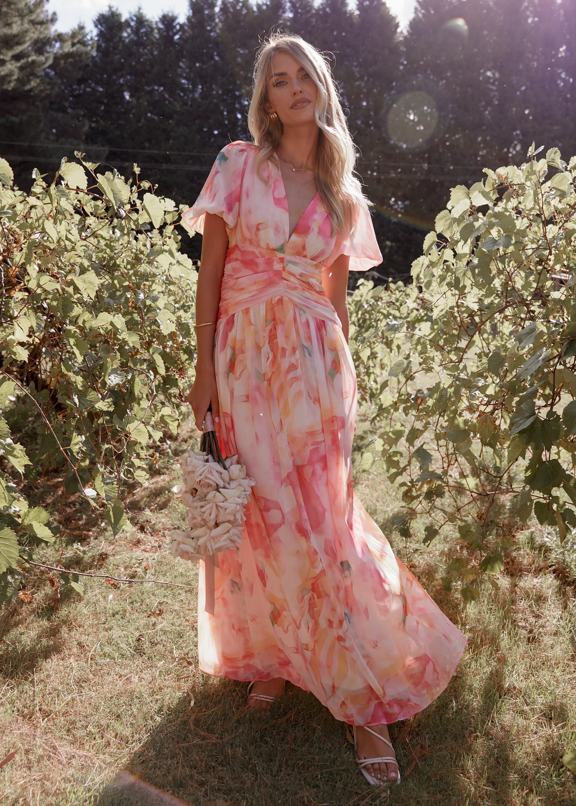 Aubree Maxi Dress - Ruby Splash