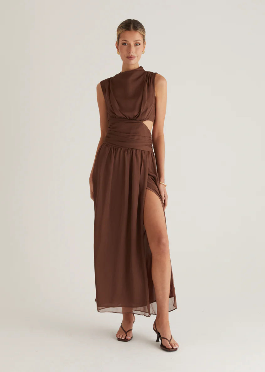 Everett Maxi Dress - Chocolate