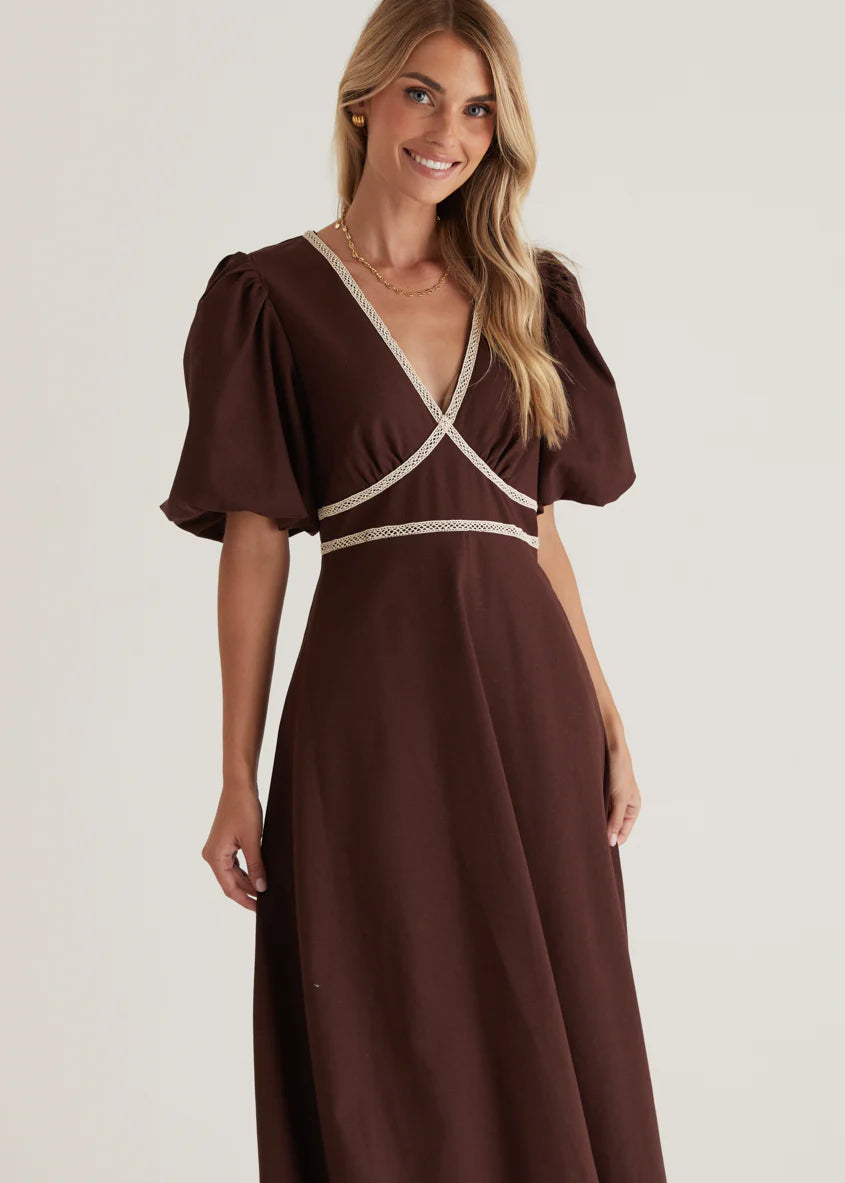 Ellodie Maxi Dress - Espresso
