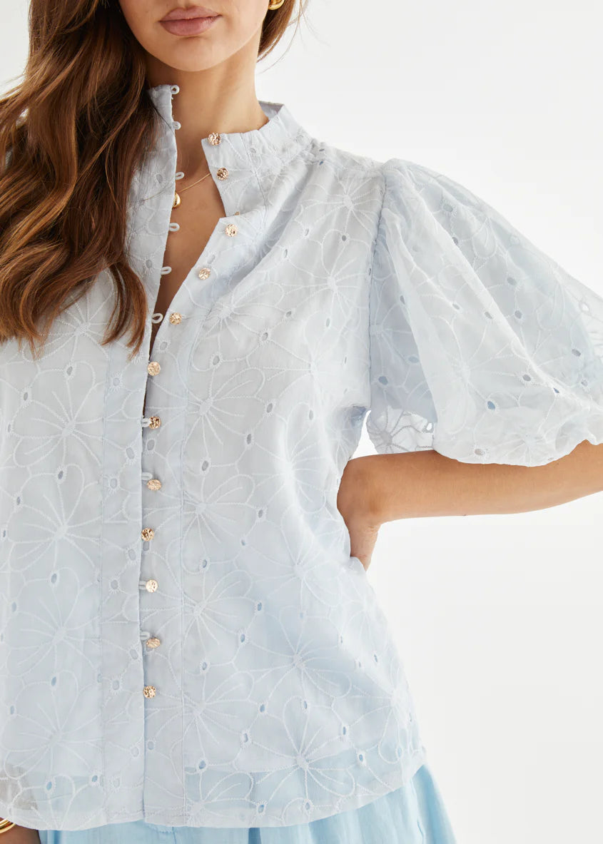 Middleton Blouse - Baby Blue