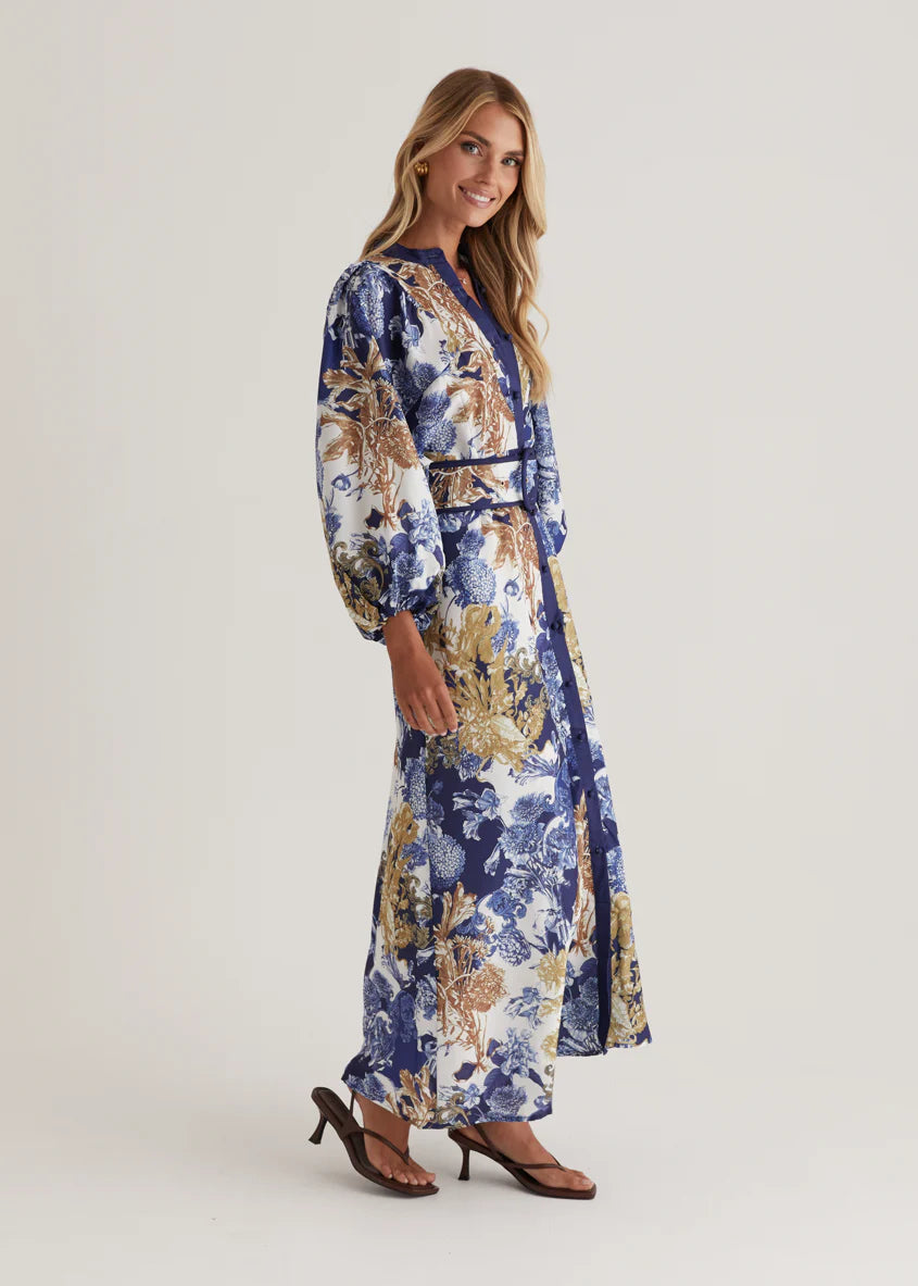 Wimsoe Midi Dress - Navy Chateau