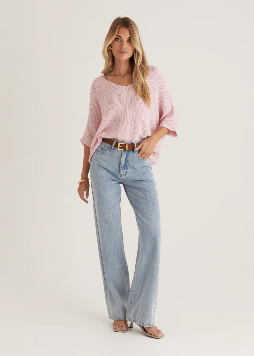 Kameron Knit Top - Blush