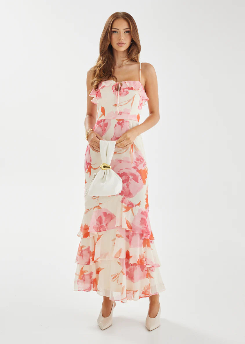 Renn Maxi Dress - Pink Bloom