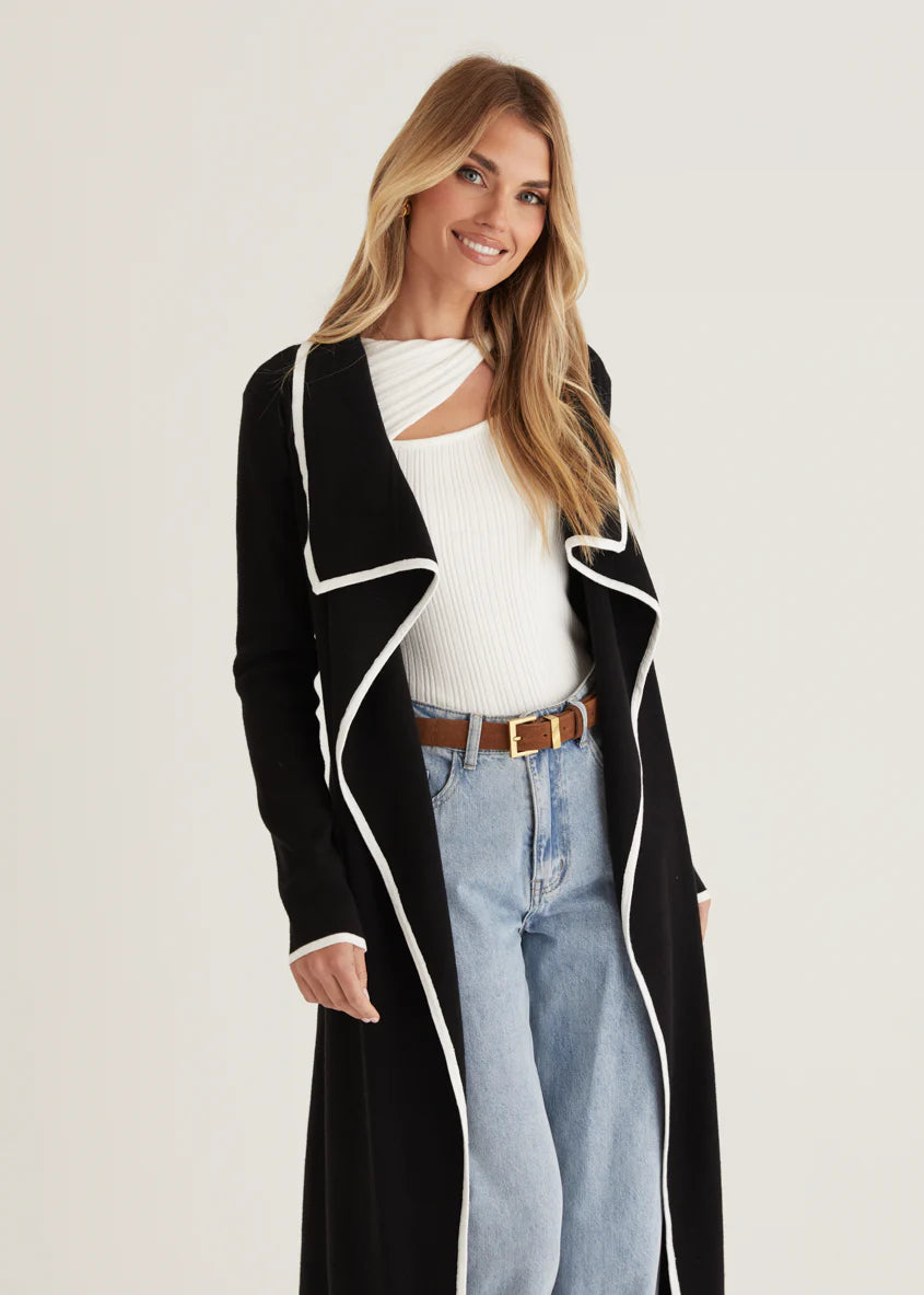 Portland Knit Coat - Black