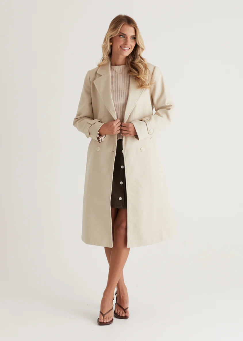 Matilda Coat - Almond