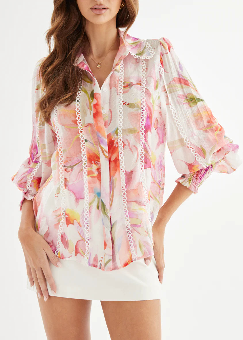 Allison Shirt - Spring Bloom