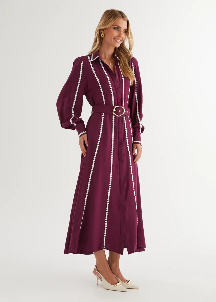Nevaeh Maxi Dress - Plum