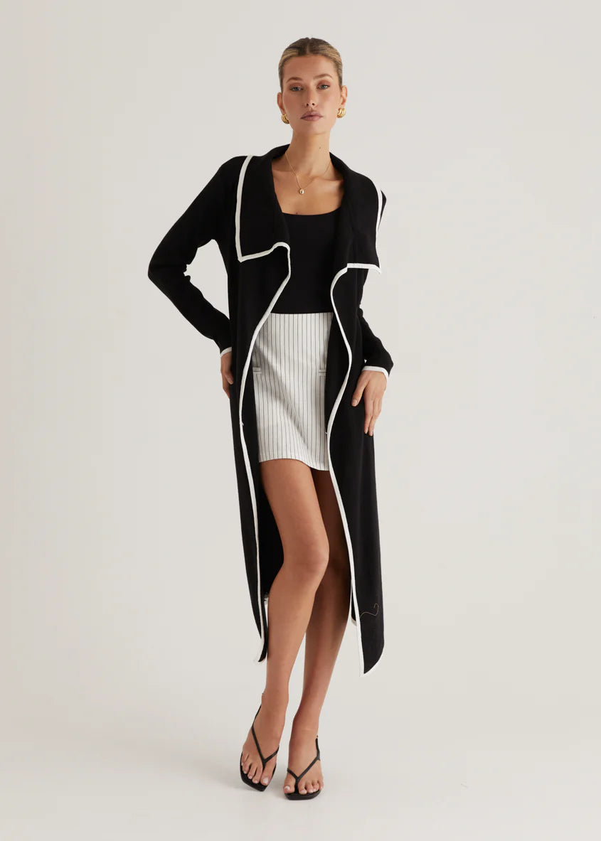 Portland Knit Coat - Black